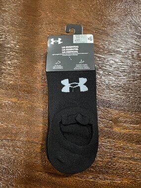 Under Armour Lightweight Ultra Low Tab no show socks black 6 pair unisex 8.5-13